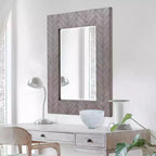 42"x42" Sunburst Iron Frame Wall Mirror: Modern Decor, No Assembly, Wall Mount