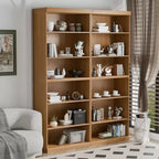 41x31x16 Wood Accent Cabinet with Adjustable Shelf Storage Cabinet without Door Natural
