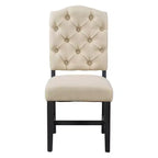 Retro Style Dining Table with Extendable Table and 4 Upholstered Chairs