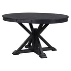 Retro Style Dining Table with Extendable Table and 4 Upholstered Chairs