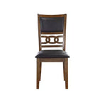 Gia Faux Leather Dining Chairs in Brown