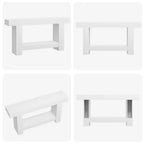 63 Farmhouse Console Table with 2-Tier Storage, Long Entryway & Sofa Table for Living Room and Hallway