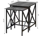 Rectangle Metal Table Top End Table 1-piece