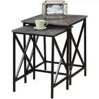 Rectangle Metal Table Top End Table 1-piece
