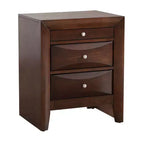 Rectangle Cherry Wood Nightstand For Living Room and Bedroom