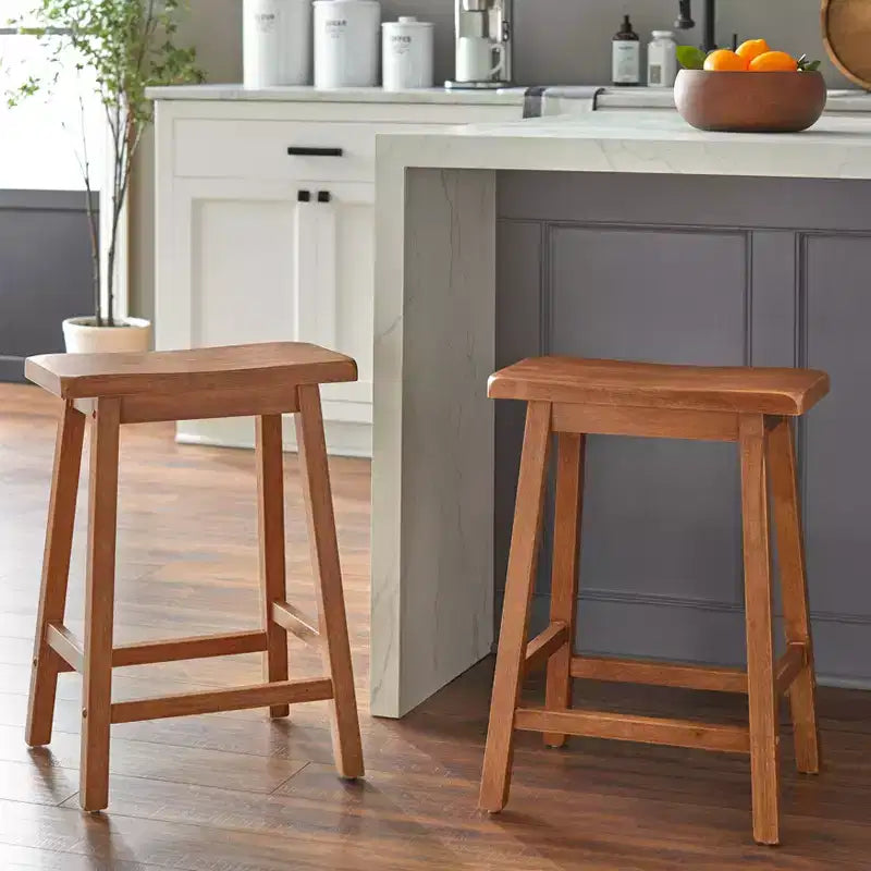 Marney Counter Height 24" Saddle Stool Driftwood