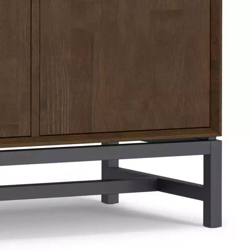 Devlin 4 Door Sideboard Buffet Walnut Brown