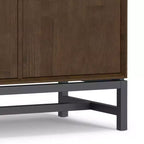 Devlin 4 Door Sideboard Buffet Walnut Brown