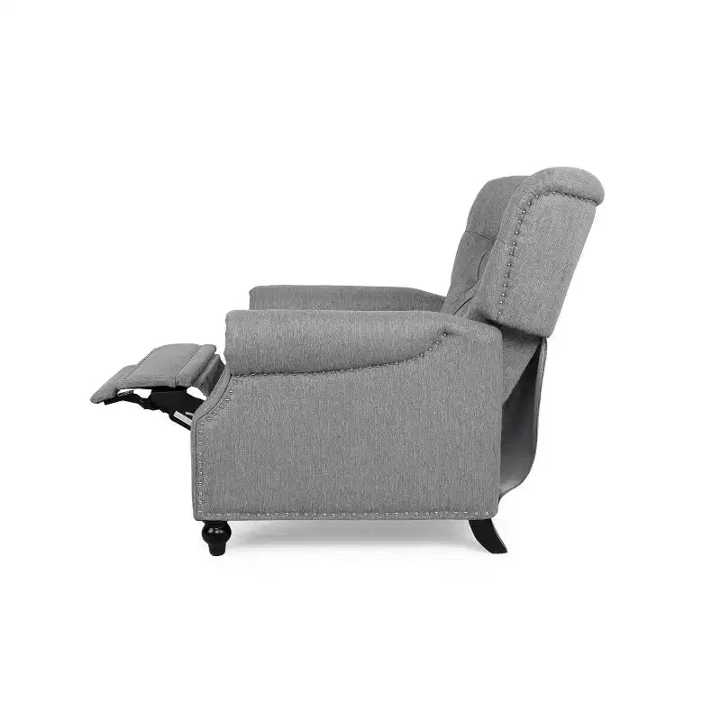 Callade Tufted Power Recliner Gray/Dark Brown