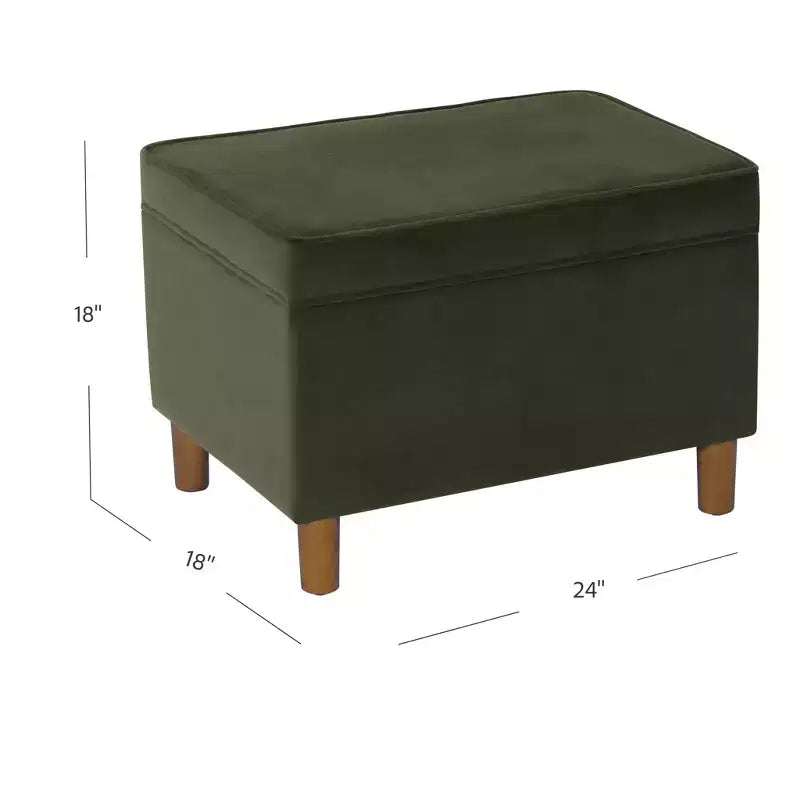 24" Storage Ottoman