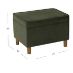 24" Storage Ottoman