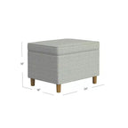 24" Storage Ottoman