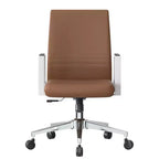 Aleen Modern Leather Office Chair - Swivel & Tilt Ergonomic Desk Chair with Iron Frame - Home Office