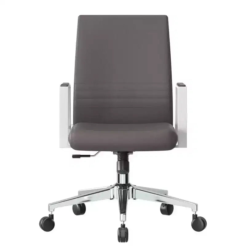 Aleen Modern Leather Office Chair - Swivel & Tilt Ergonomic Desk Chair with Iron Frame - Home Office