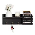 18 Utility Shelf with Pocket and Hanging Hooks