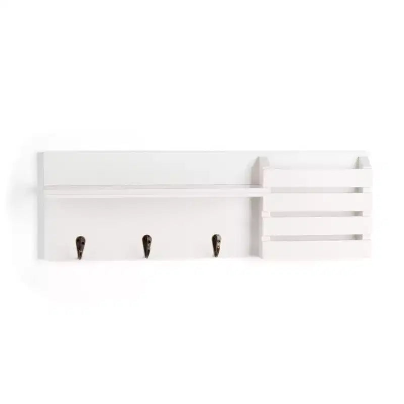 18 Utility Shelf with Pocket and Hanging Hooks