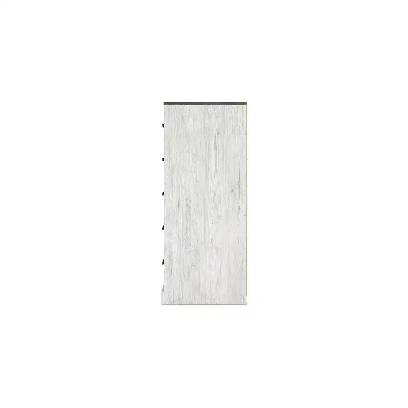 Casual Shawburn Chest of Drawers, Whitewash/Charcoal Gray